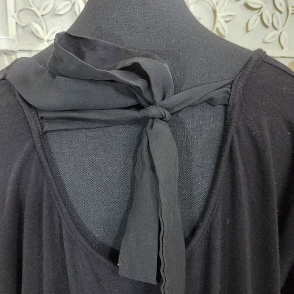 ⭐️Pebble And Stone Womand Black Shirt Witb Tie Back Size L - Picture 4 of 5